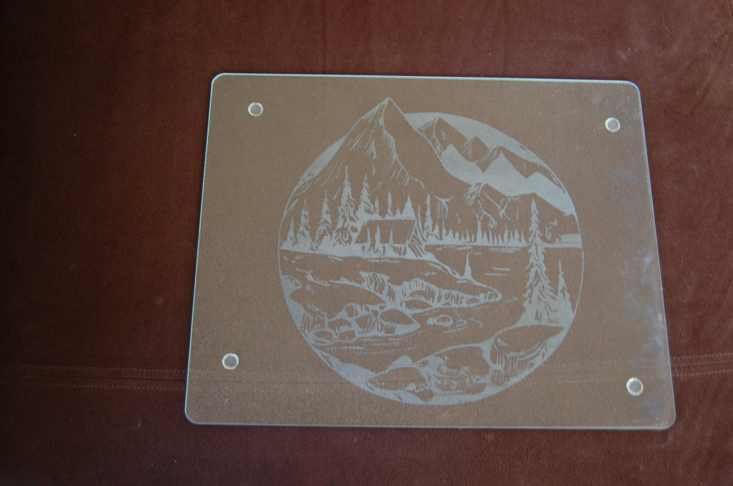 Laser Engraved Large Glass Cutting Boards