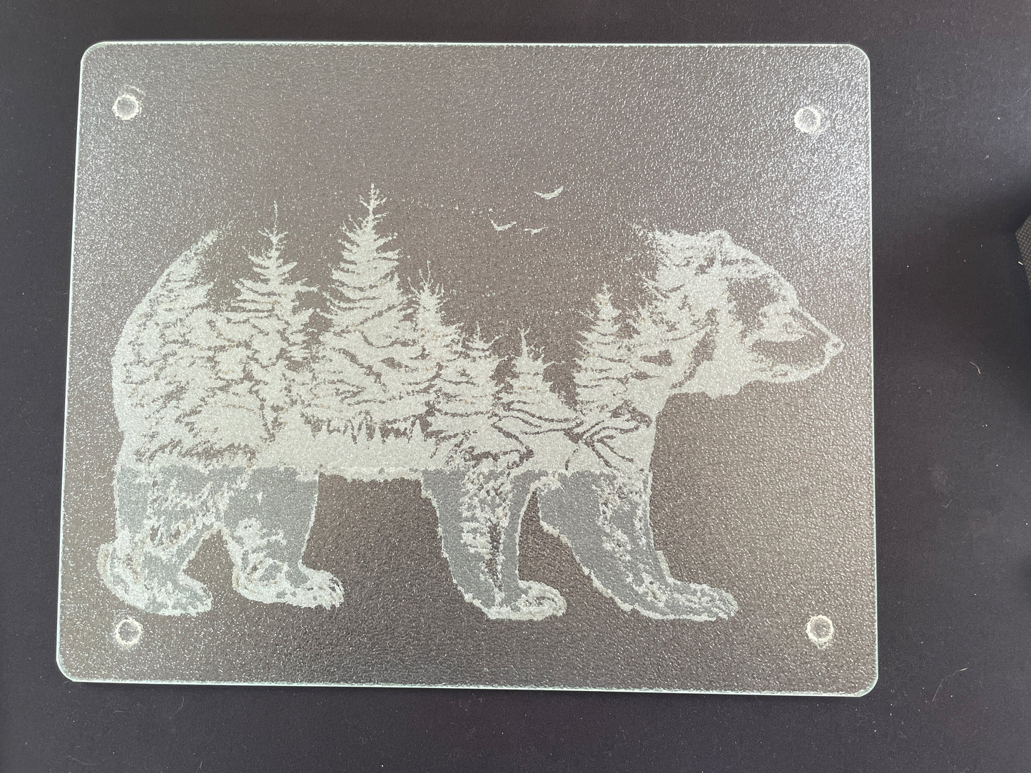 Laser Engraved Large Glass Cutting Boards