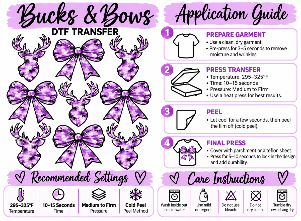 Western & Country DTF Transfers | Highland Cows, Cowgirl Ducks, Bows & Bucks | Ready to Press