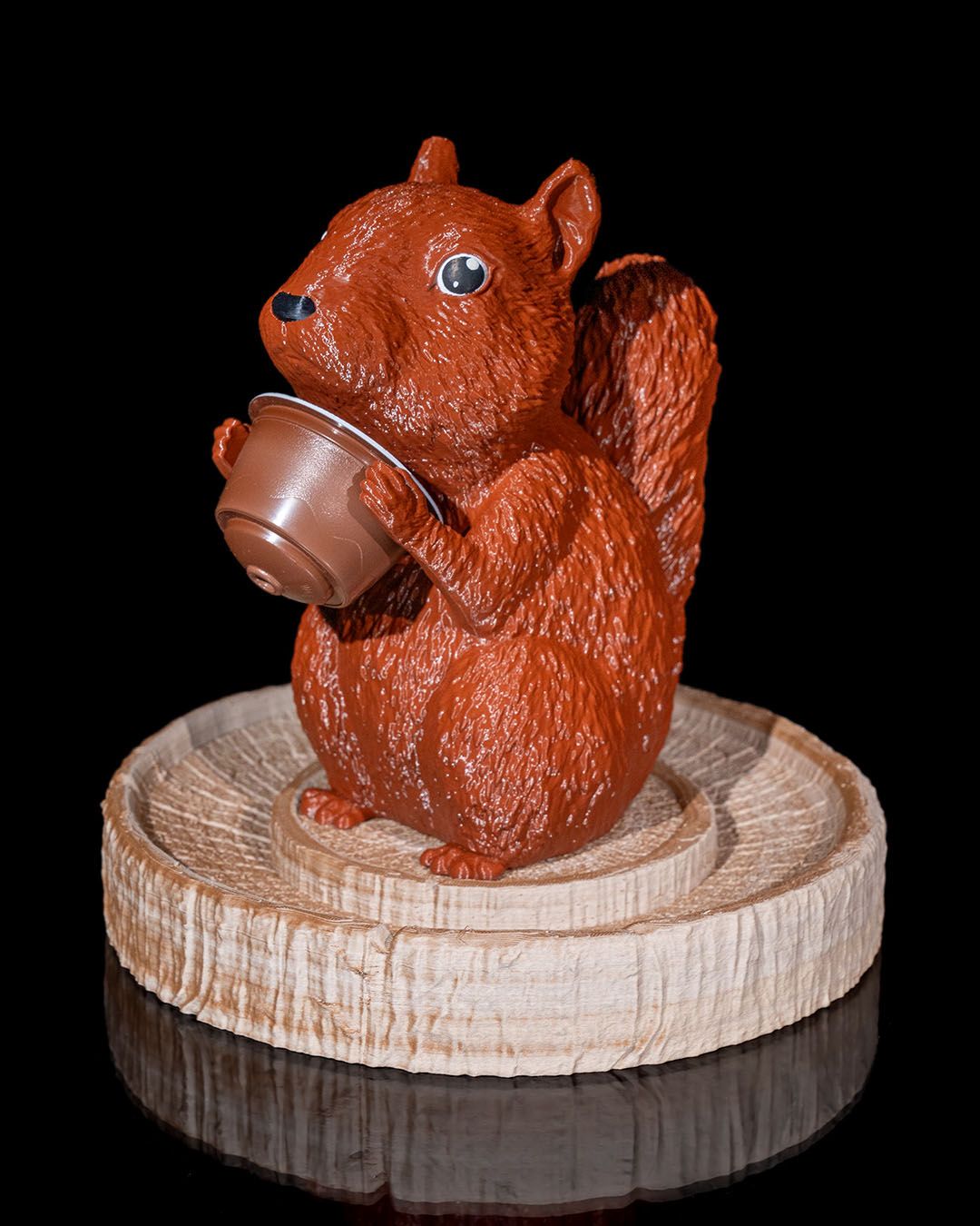 Coffee-Drinking Squirrel K-Cup Holder - A Nutty Brew and Your K-Cups Too!