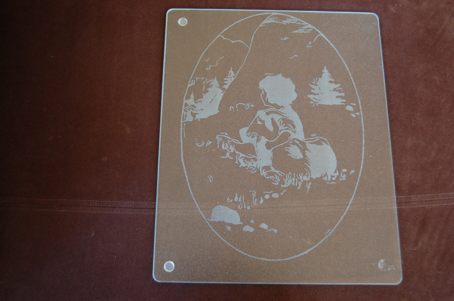 Laser Engraved Large Glass Cutting Boards