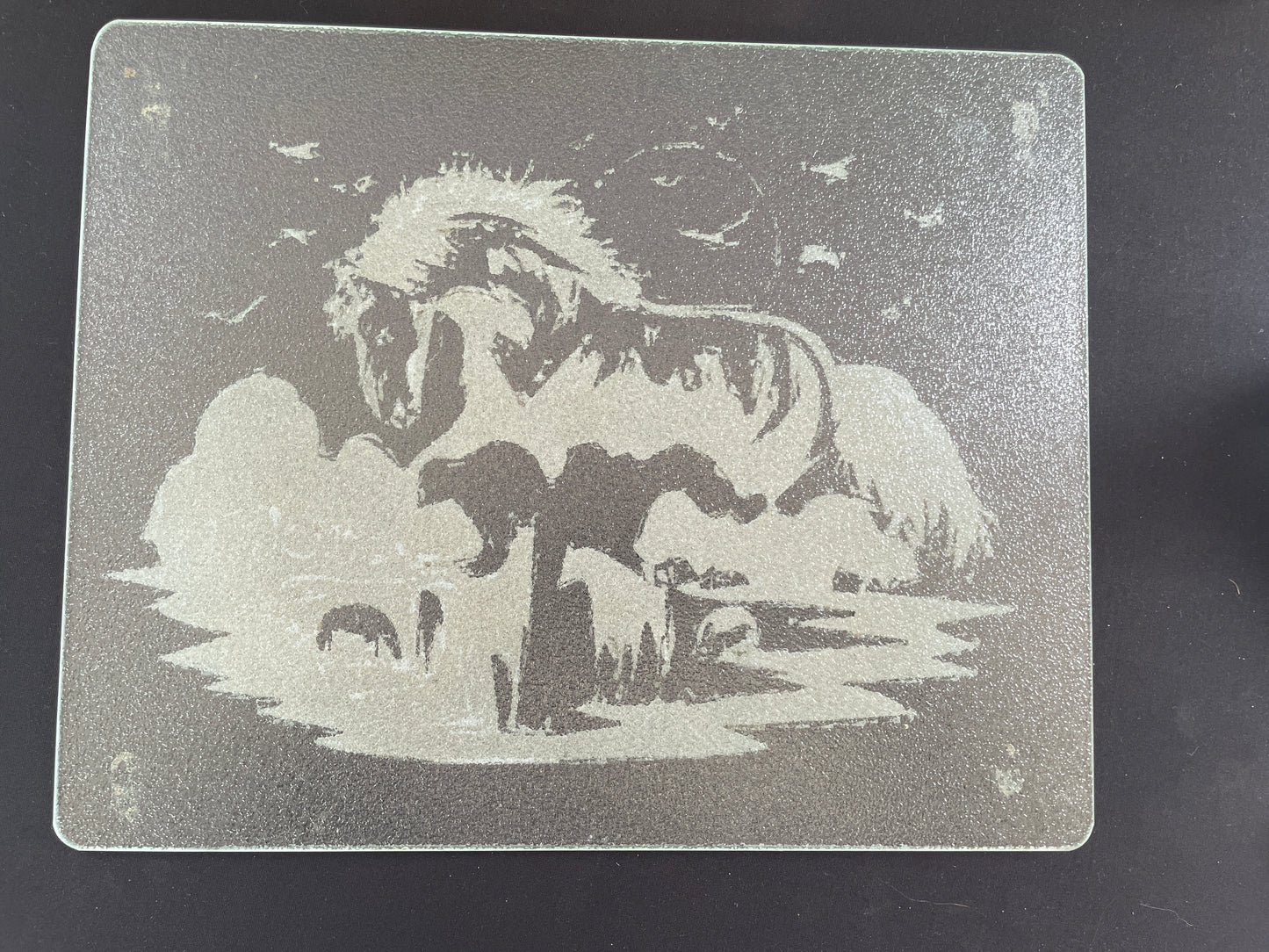 Laser Engraved Large Glass Cutting Boards